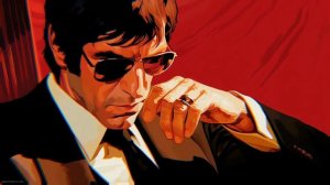 Роберт Де Ниро | Scarface Tony Montana Red Art - Живые Обои