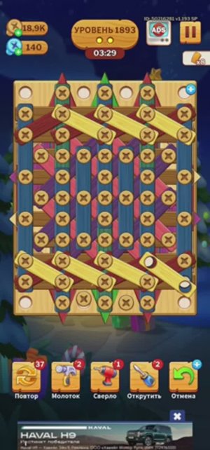 1893 level_screw puzzle (falcon)_Screen_Recording_20250227_013249_Parallel Space