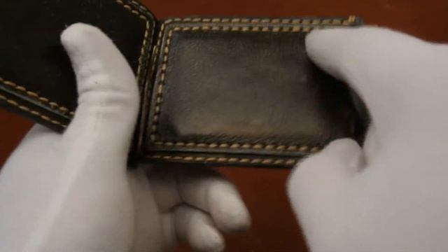 Прижим для денег. Обзор изделий из кожи ручной работы Tissoleather. смотреть онлайн