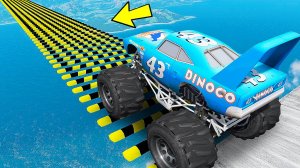 СМОЖЕТ ЛИ ГИГАНТСКИЙ ДИНОКО КИНГ БИГФУТ ПРОЕХАТЬ ЛЕЖАЧИЕ ПОЛИЦЕЙСКИЕ в ГТА 5 - ЭКСПЕРИМЕНТЫ в GTA 5