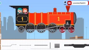 Labo Brick Train #133 Red Locomotive Train | Labo Lado - Polar Express - Locomotive