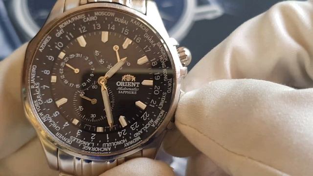 Orient World Time GMT (CEY04001B) или как японцы создают шедевры механики. смотреть онлайн