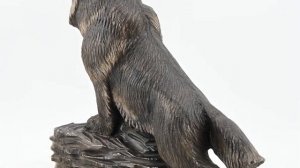 Скульптура из кальцита "Волк" 340*115*275мм. Арт: ВК0813