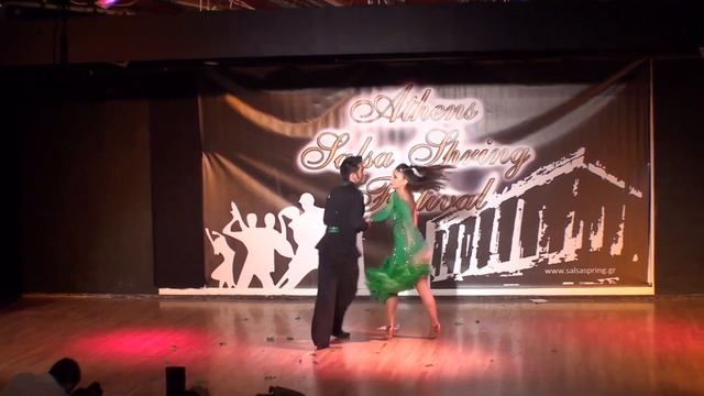 4th Athens Salsa Spring Festival 2013 - WLDC Qualifiers - Angel y Laura (Spain) смотреть онлайн