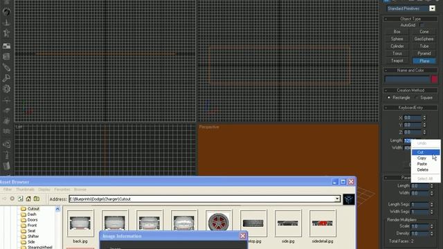 2. Blueprints (Car modelling tutorial)