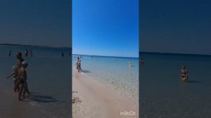 Пляж Оленевка. Отель Соната. Крым