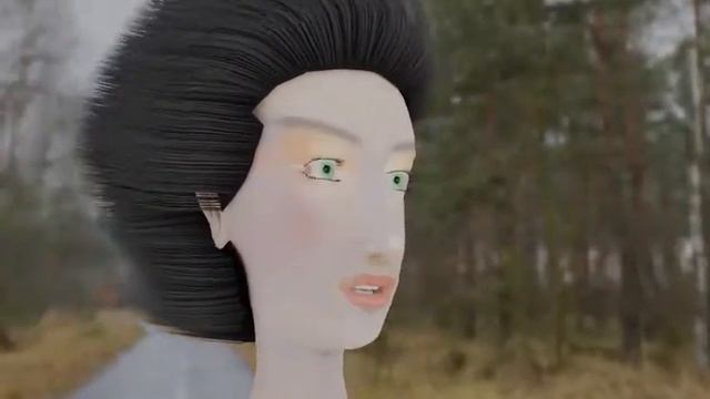 Blender Hair Particle Wind Test