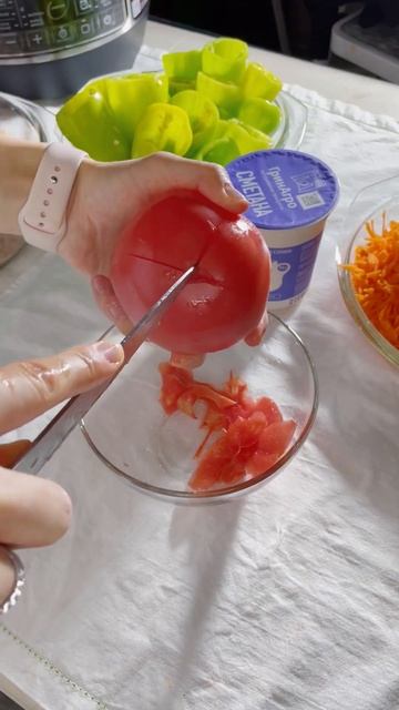 ФАРШИРОВАННЫЕ ПЕРЦЫ быстро в мультиварке #рецепт в описании смотреть онлайн