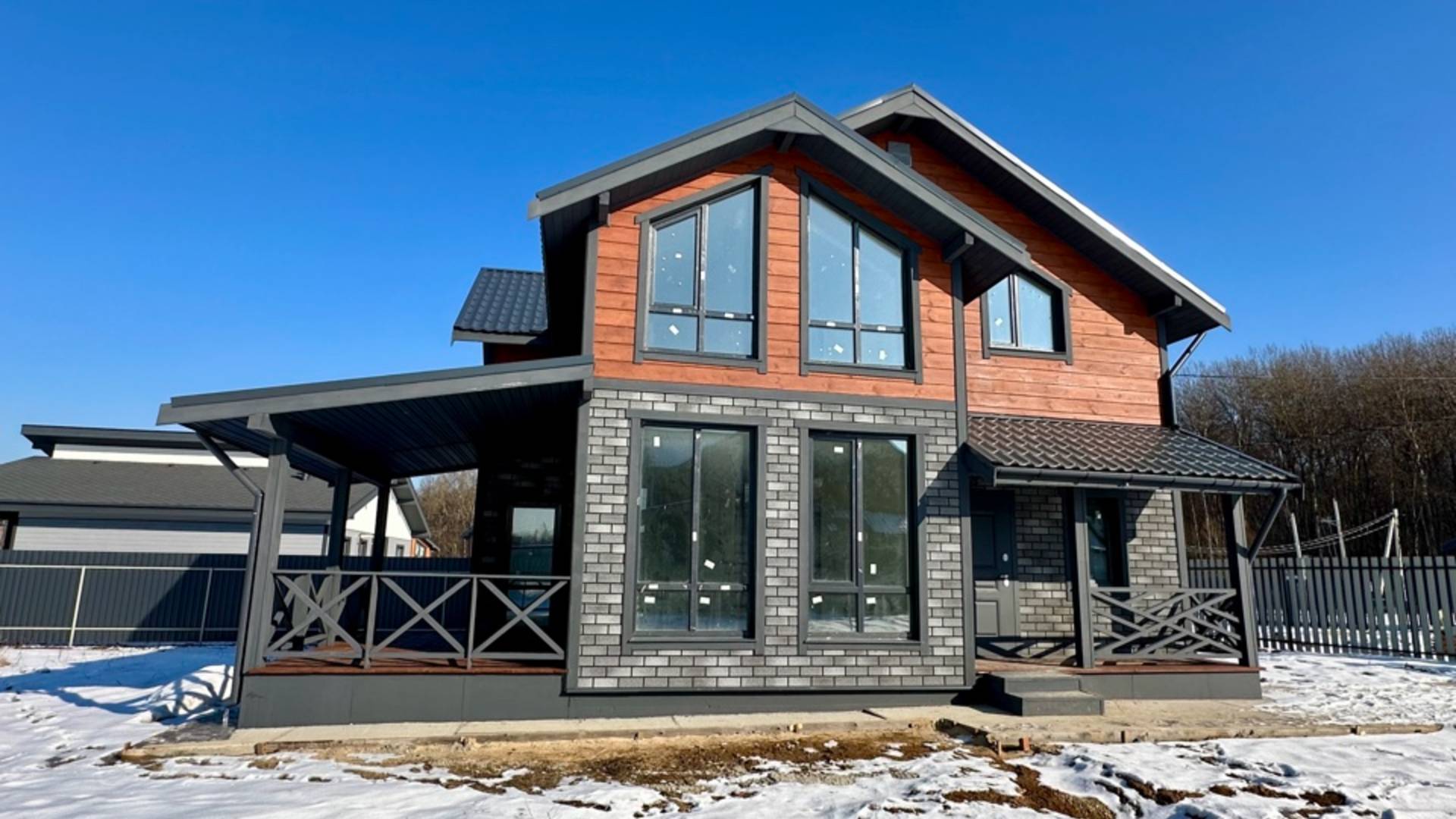 Продается новый дом с евроремонтом 140кв.м.. Деревня Нара Жуковский район. смотреть онлайн