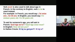 Conjugation of verb avoir in the present tense - Expressions with avoir - Lesson 13