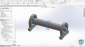 SOLIDWORKS Simulation - Bearing Connection