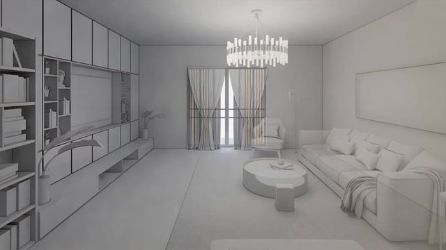 Designing a 29.89 sqm Living Area for Residential | Sketchup 2021 + Enscape 3.5