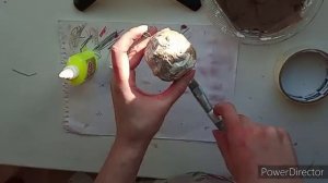 Простой декор своими руками. Шарик-снежок из бумаги