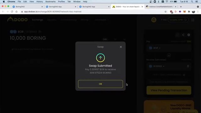 BOR to BORING Token Split Tutorial смотреть онлайн