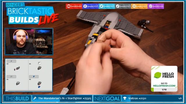 Mando is BACK!!! | Lego Star Wars Mandalorian's  N-1 Starfighter 75325 !HelloFresh #ad смотреть онлайн