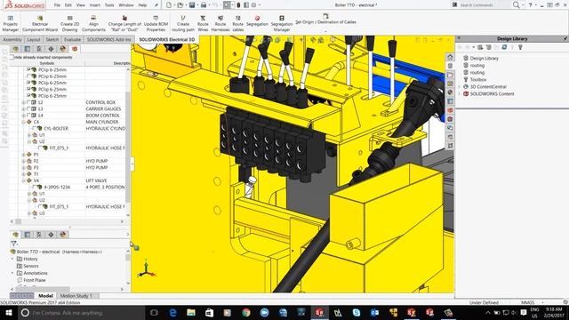 SOLIDWORKS Electrical: Routing Hydraulic Designs