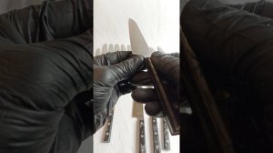 Кухонные ножи выпуклая линза конвекс. Варианты рукояти.