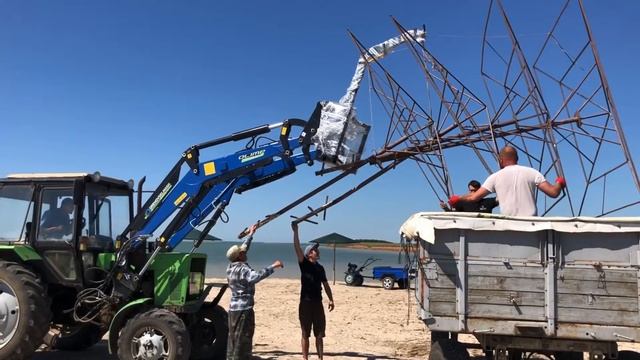 Работы по благоустройству пляжа с. Атманай 9.06.2021 смотреть онлайн