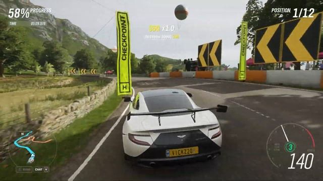 Forza Horizon 4 Summer Seasonal Championship With 2012 Aston Martin Vanquish In 4K смотреть онлайн