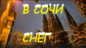 Утро красота Сочи снег природа