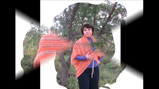 Вязание на вилке.кардиган Осенний цветок смотреть онлайн