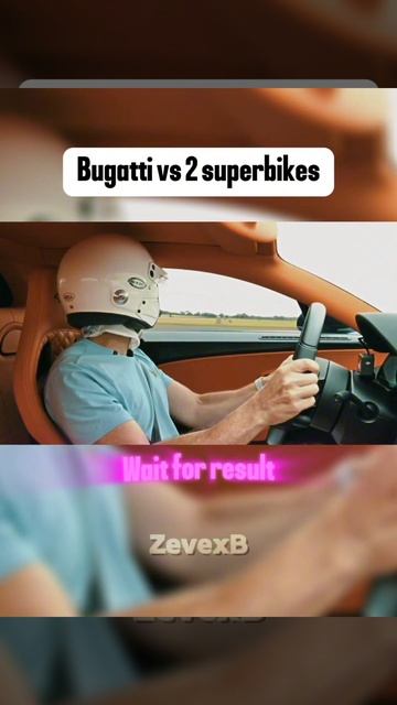 Bugatti vs 2 superbikes: Drag race~4k #shorts #car #bugatti #4k #edit #superbike #explore смотреть онлайн