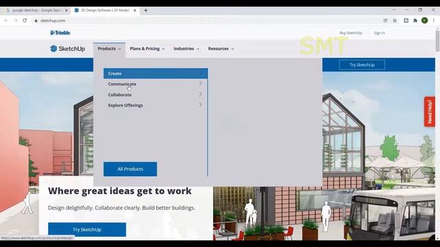 Sketchup 2021 Introduction | Tamil | SMT