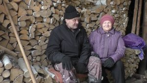 Про тогда и сейчас заготовка дров в деревне Окунево. Омская область