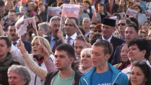 Чебоксары. Флешмоб на Красной площади 8 мая 2016 г