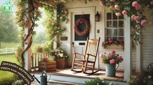 Интерьер веранды в доме и декор в деревенском стиле как украсить 🏡🪴🪻 (23)