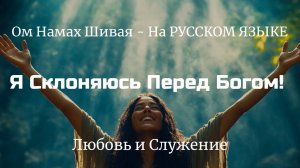 Я Склоняюсь Перед Богом ! ОМ НАМАХ ШИВАЯ - НА РУССКОМ ЯЗЫКЕ !  - Любовь и Служение