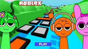 Sprunki Oren играл в Incredibox Sprunki Obby в ROBLOX | Incredibox Sprunki | Прохождение геймплея