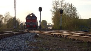 2М62У-0323 Отправление грузового поезда