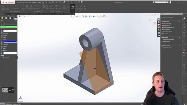Reference Planes | SOLIDWORKS BEGINNER | Chapter 02: Lesson 15 | CSWA COURSE