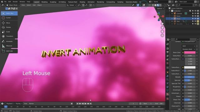 Blender Tutorial - Reverse (or invert) animation