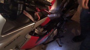 Осмотр HONDA CBR600F4i 2004г за 250 тыщ руб без монтажа