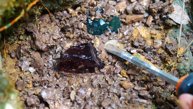 The magical blue-violet crystals, red crystals, and blue crystals were mined in the wild смотреть онлайн