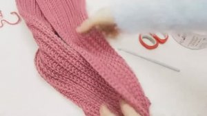 Шарф резинкой 1 на 1 крючком  Простое вязание крючком для начинающих