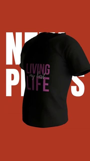 video of a spinning 3d t shirt for a pod shop s new prints 5211v