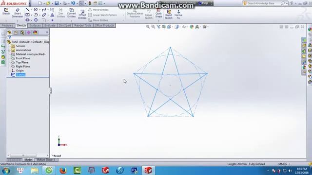 Solidworks tutorial #20 Vẽ ngôi sao [star]