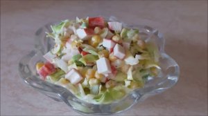 ВЕСЕННИЙ салат РАНДЕВУ Салат рецепт Простой и быстрый в приготовлении салат Салат с капустой