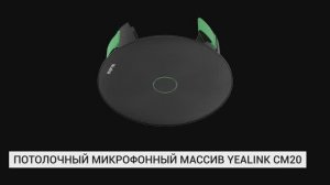 Обзор потолочного микрофонного массива премиум-класса Yealink CM20