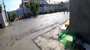 бетонирование двора стяжка красивый бетон как в Америке
