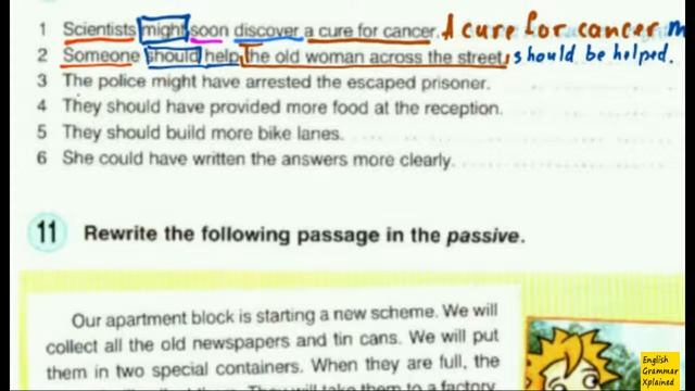 Passive Voice with Modal Verbs - Round-Up 5 | ex10 смотреть онлайн