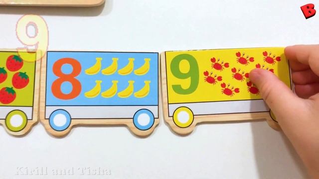 Цифры для детей | Учимся Считать до 10 | Развивающие Деревянные Игрушки для самых маленьких смотреть онлайн