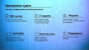 Промо ролик онлайн-курс «Основы информационной безопасности»