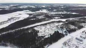 Посёлок Летнереченский с птичьего полета 12.02.2023г.