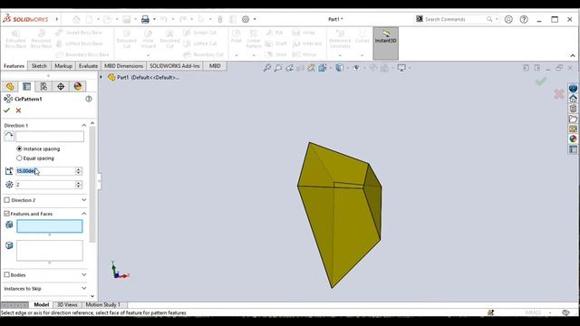 Air Filter for V6 engine SOLIDWORKS TUTORIAL in Tamil