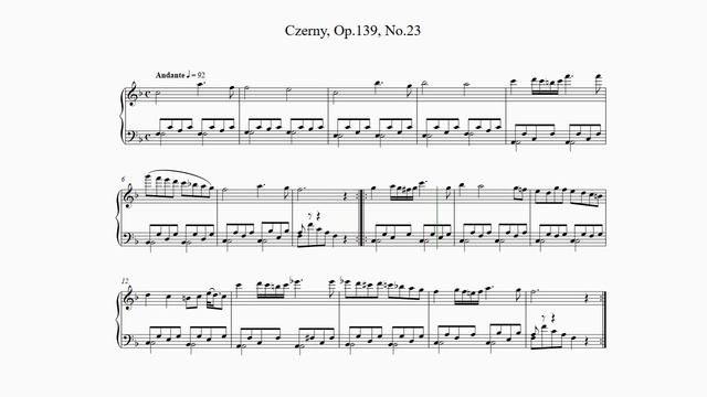 Czerny, 100 Progressive Studies Op.139, No.23 смотреть онлайн