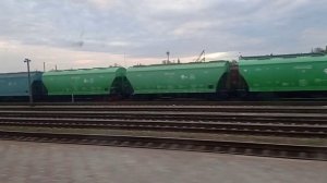 Отправление поезда с вокзала Сумы.